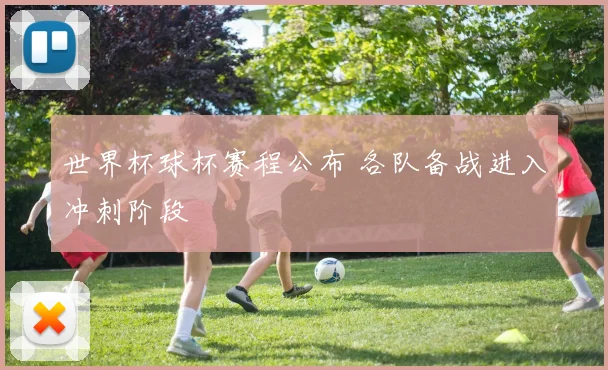 世界杯球杯赛程公布 各队备战进入冲刺阶段